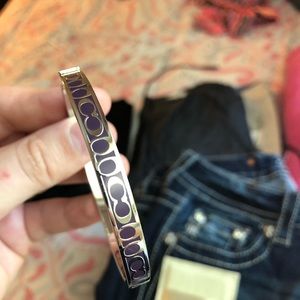 Purple Coach bracelet
